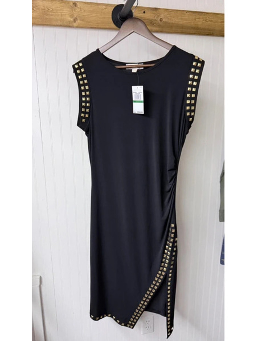 Michael Kors Studded Dress new large edgy rocker chic urban glam